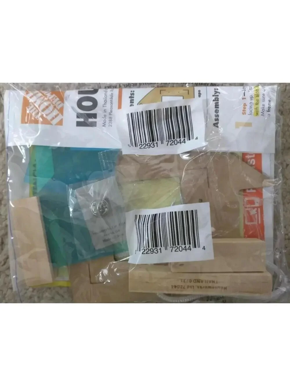 2021 Home Depot Kids Workshop Kit HOUSE ORNAMENT with Pin #72044 NEW